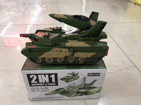 Electric Deformation Tank Car Voice Flash Military