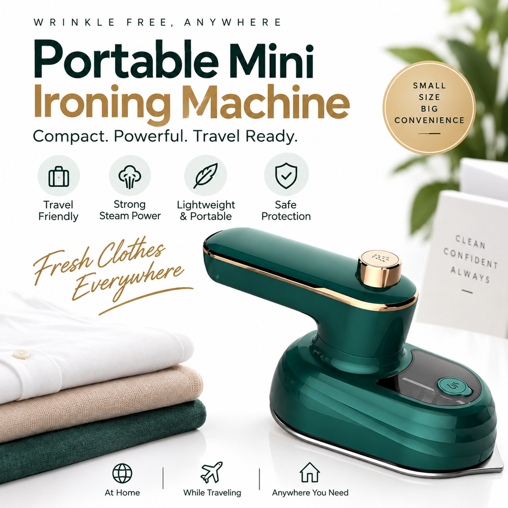 Foldable Mini Travel Clothes Iron