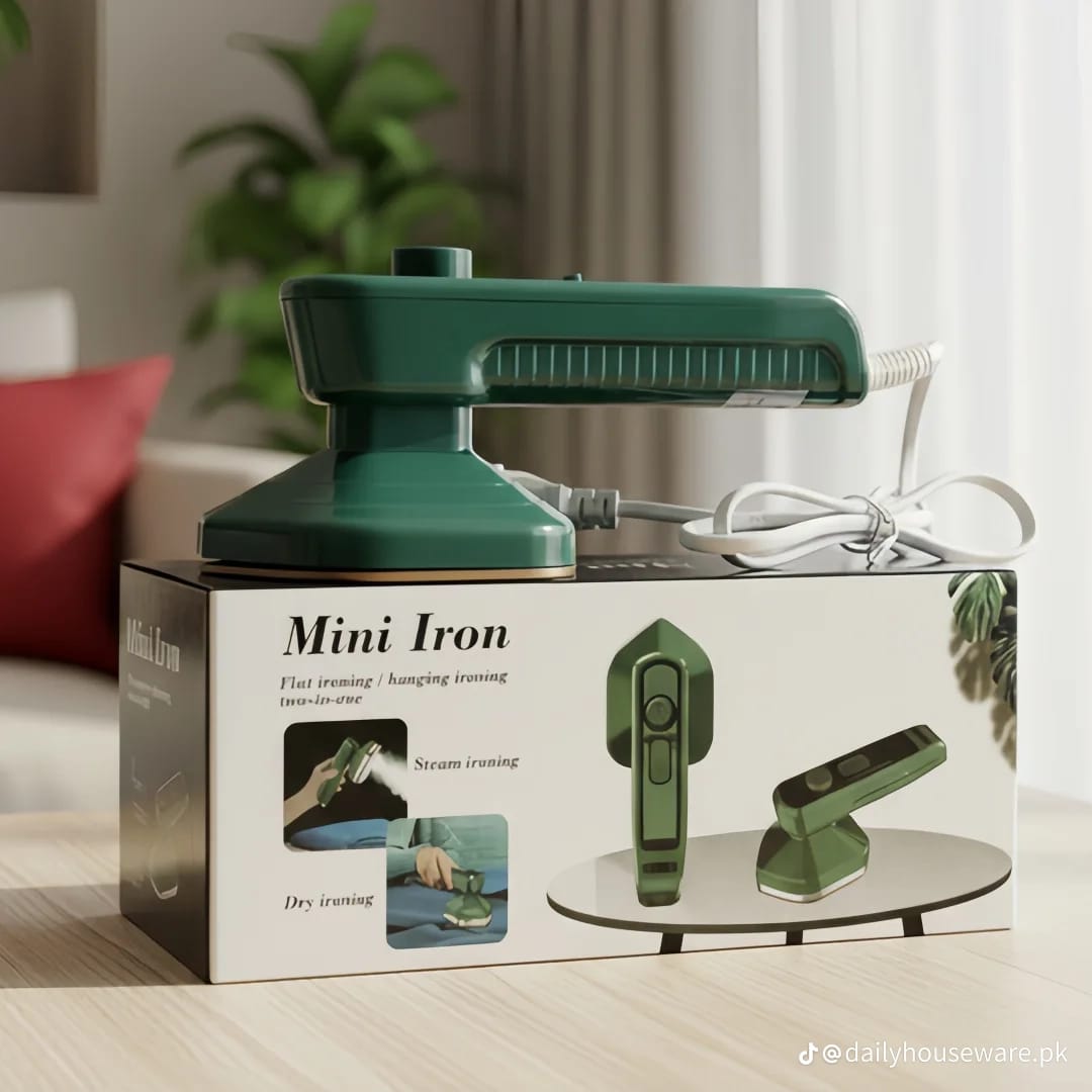 Foldable mini electric clothes iron for travel and home touch-ups — product view 6